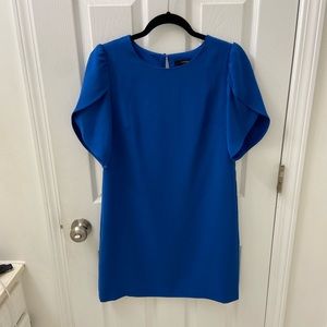 Cynthia Steffe Blue Tulip Sleeve Dress